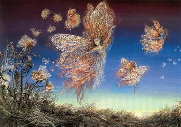  Fair Oil Painting - JW fairies gossamer and thistledown Fantasy